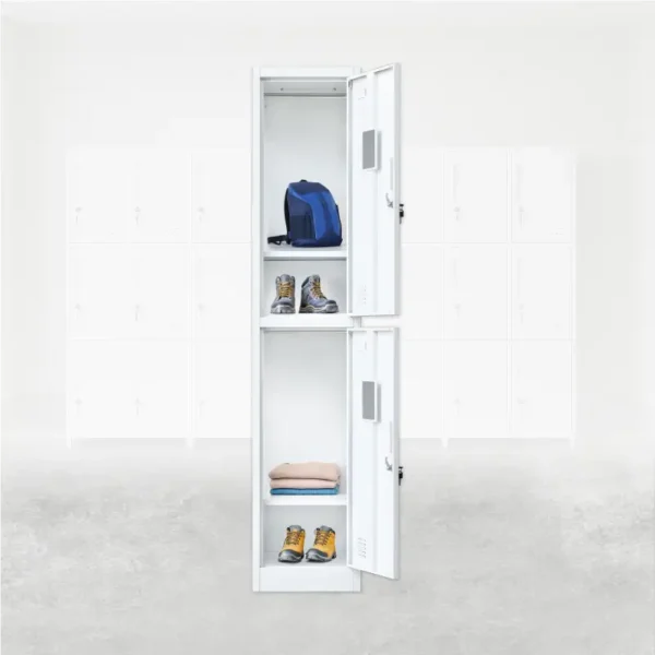 Locker metálico de 2 puertas de 1×2