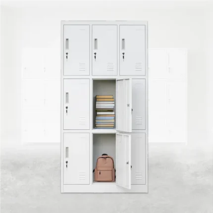 Locker metálico de 9 puertas de 3×3