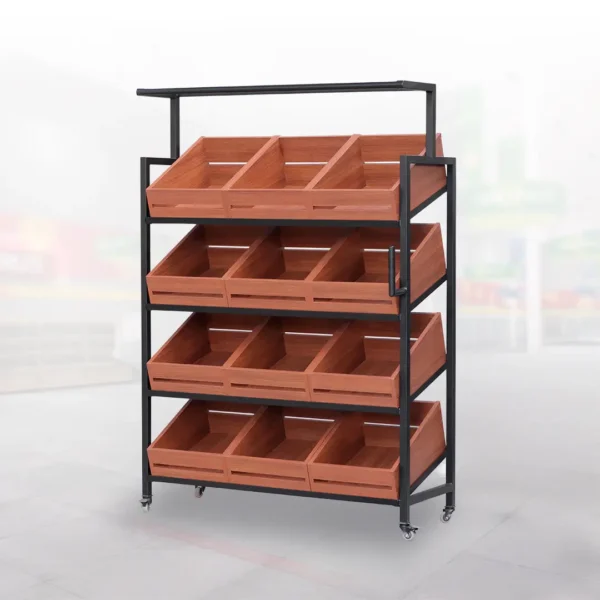 Verdulero de melamine para minimarket